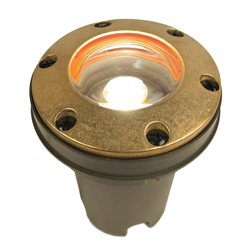 FX Luminaire FC-LED35W-FL-RG-BS Well Light Natural Brass (FC-LED35W-FL-RG-BS)