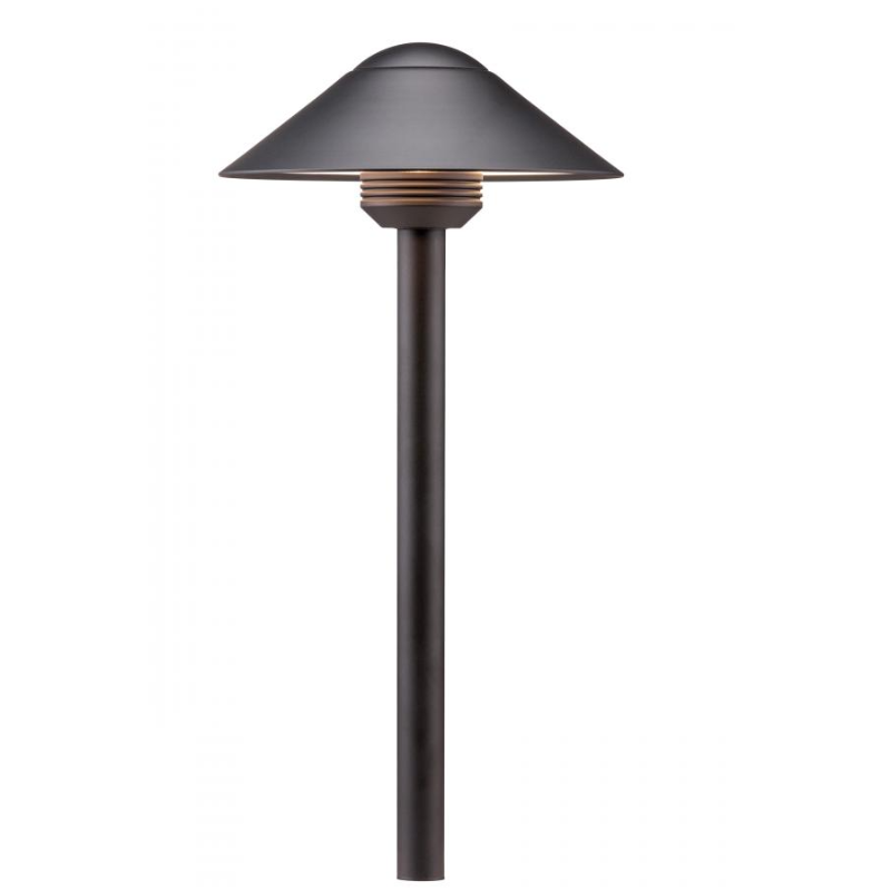 FX Luminaire CA Path Light 18" Riser Aluminum Black Finish 1.6W 2700K LED (CA-A-LED20W-18R-FB)