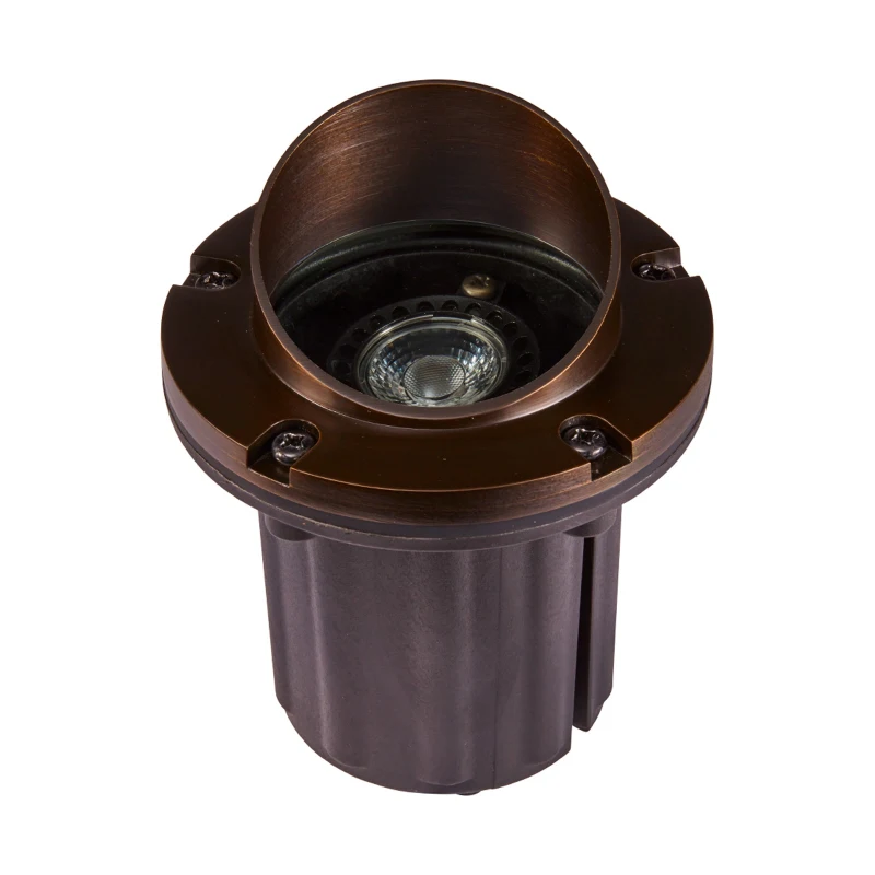 Alliance GL350 Aged Brass Shrouded Well Light, 5W 2900K MR16 LED (GL350-LED5W)