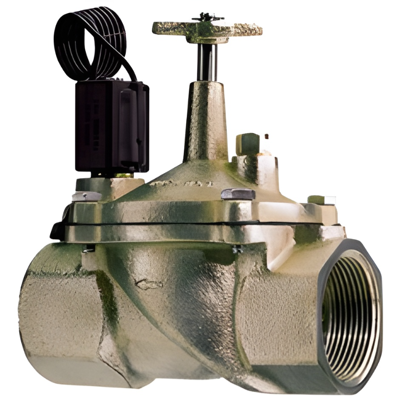 2 in. In-Line Brass Electric Valve with AC Solenoid (VB-20)