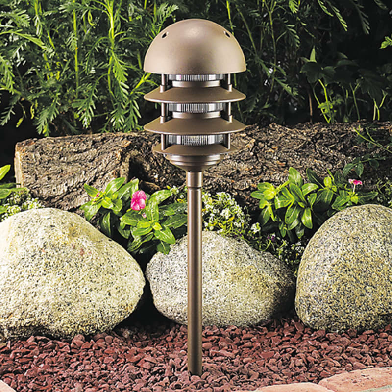 Vista Pro Lighting 7223 1.5W G4 LED Bronze Path Light (PR-7223-Z-150-W-G4)