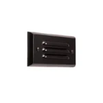 Alliance SL25-bt 6″ Bluetooth Black Brass Louvered Face Step Light, 4.5W Color Changing LED (SL25-bt-BLK)
