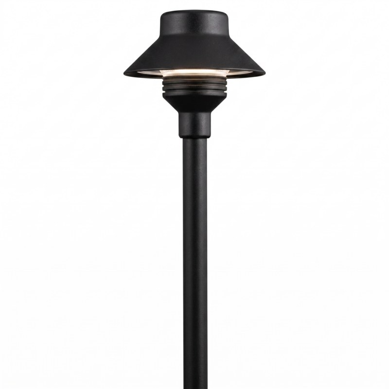 FX Luminaire TM 12″ Path Light Flat Black Finish 1.6W 2700K LED (TM-LED20W-12R-FB)