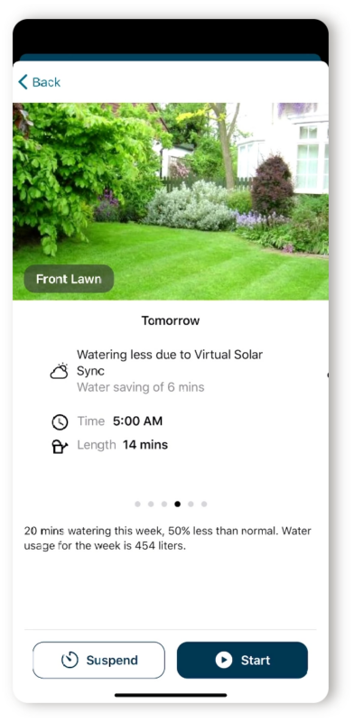 HOA Irrigation Controller Upgrade — Hydrawise for Common Areas 2 Hydrawise app Tomorrow screen — Predictive Watering for board visibility