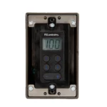 FX Luminaire DIM-LV-BOX 1-Gang Metallic Weatherproof Box with 3x 1/2 in. Holes for DIM-LV Low Voltage Dimmer (DIM-LV-BOX)