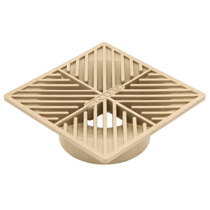 NDS 6 in. Square Drain Grate, Sand (06S)