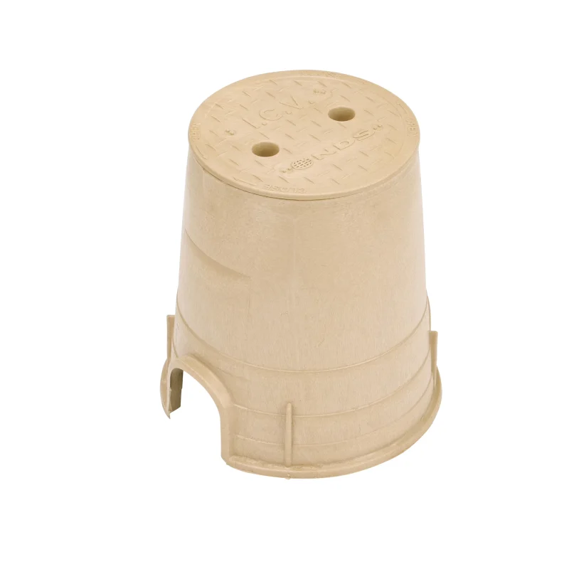 NDS Standard 6″ Round Overlapping Valve Box, HDPE, Sand (107BC SAND)