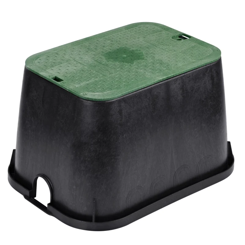 NDS Standard 14″ x 19″ 12″ Deep Overlapping Valve Box, Black/Green (113BC)