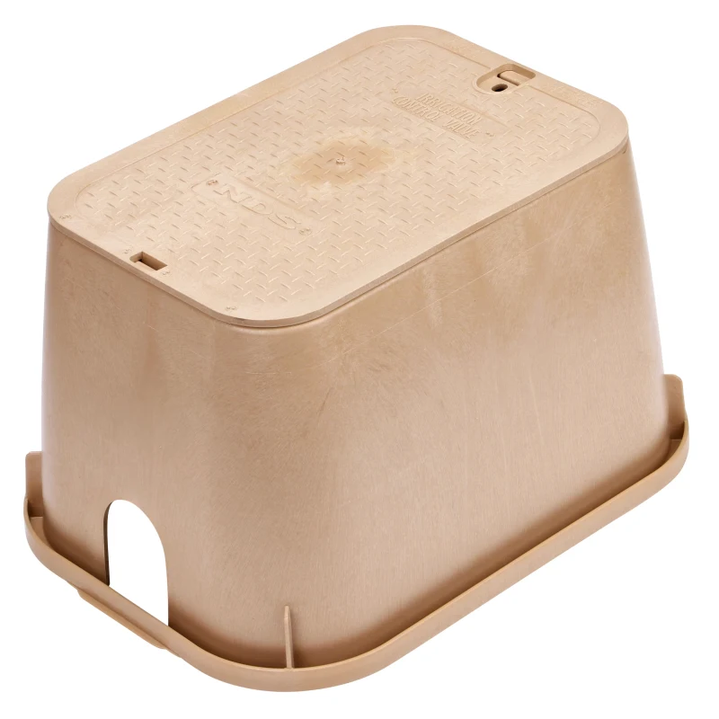 NDS Standard 14″ x 19″ 12″ Deep Overlapping Polypropylene/HDPE Valve Box, Sand (113BC SAND)