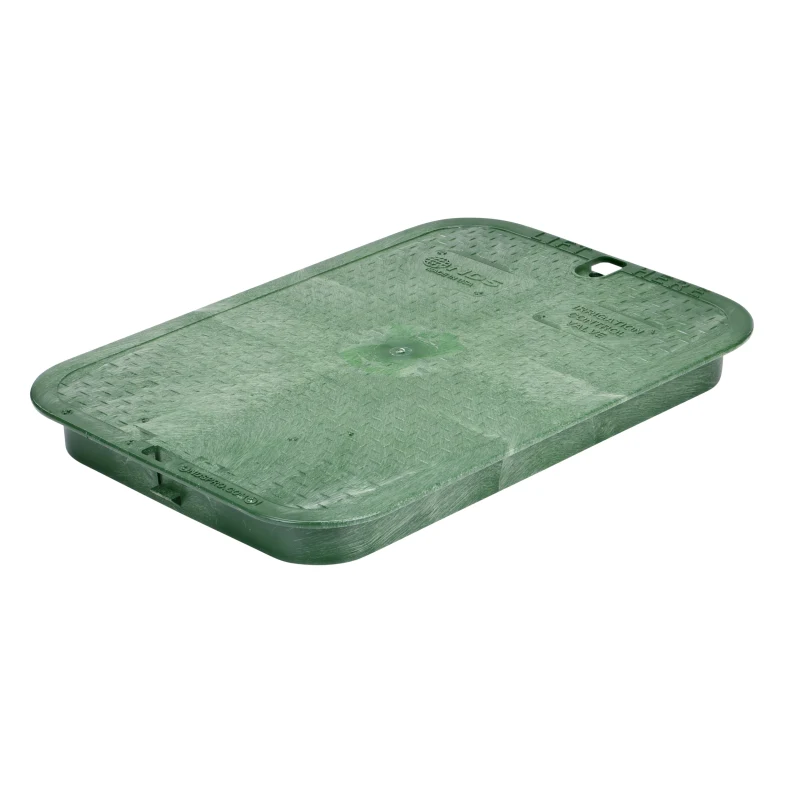 NDS Standard Jumbo Rectangular Valve Box Cover 13″ x 20″ HDPE Green (117C)