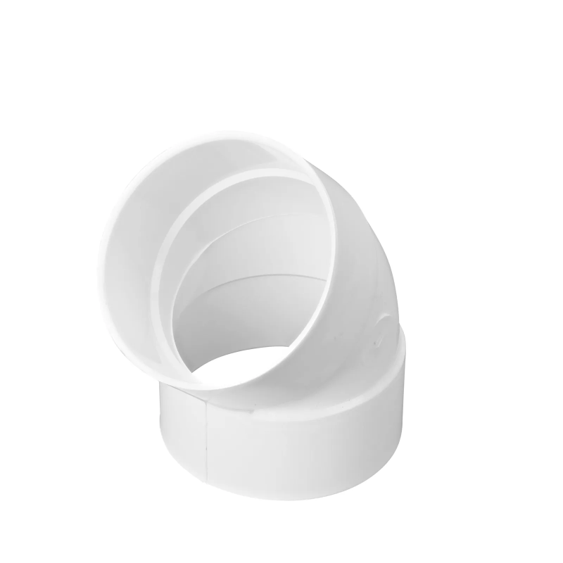 NDS PVC S&D 45 degree Elbow, 4 in. Hub X Hub (4P03)