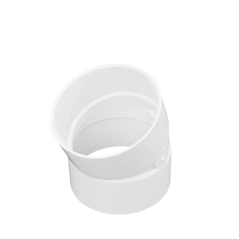 NDS PVC S&D 22.5 degree Elbow, 4 in. Hub X Hub (4P04)