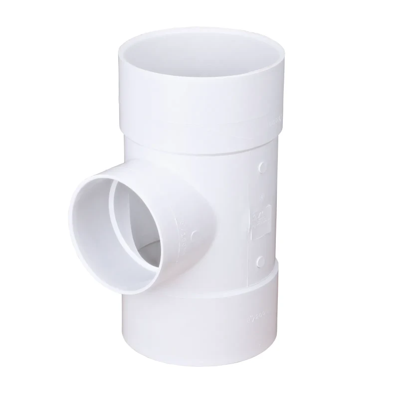 NDS PVC S&D Tee, 8 in. Hub X Hub X 6 in. Hub (86P01)