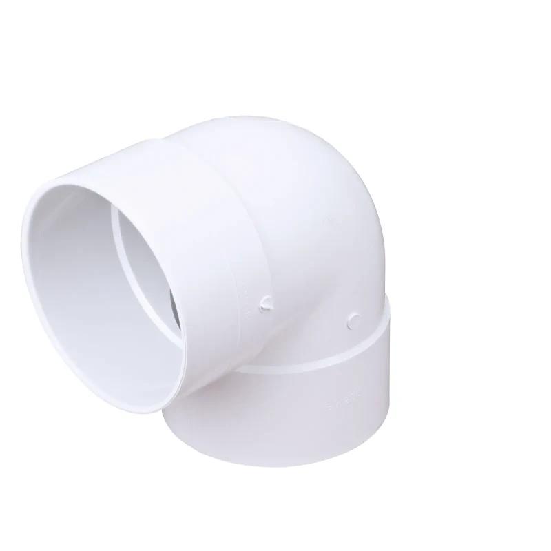 NDS PVC S&D 90 degree Elbow, 8 in. Hub X Hub (8P02)