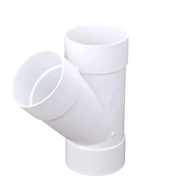 NDS PVC S&D 45 degree Wye, 8 in. Hub X Hub X Hub (8P08)