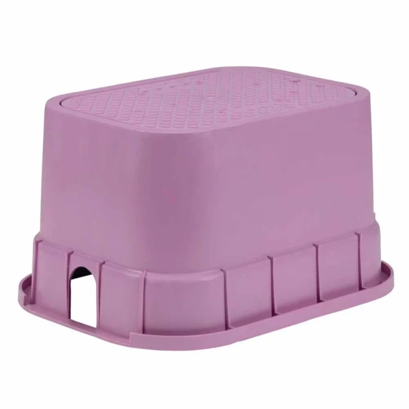 Rain Bird PVB Standard Valve Box 21-1/4″ x 15-15/16″ 12″ Drop-In Plastic Purple Lid (A12502)