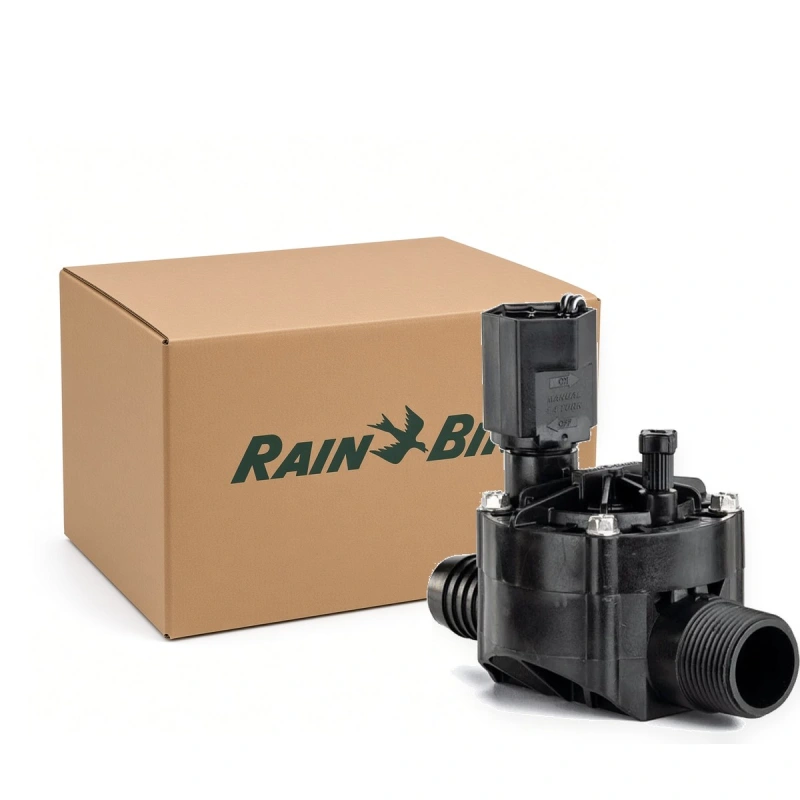 Rain Bird 100-HV-MB 1 in. HV inline valve with flow control, male NPT x barb, Case of 20 (H03000-CASE)