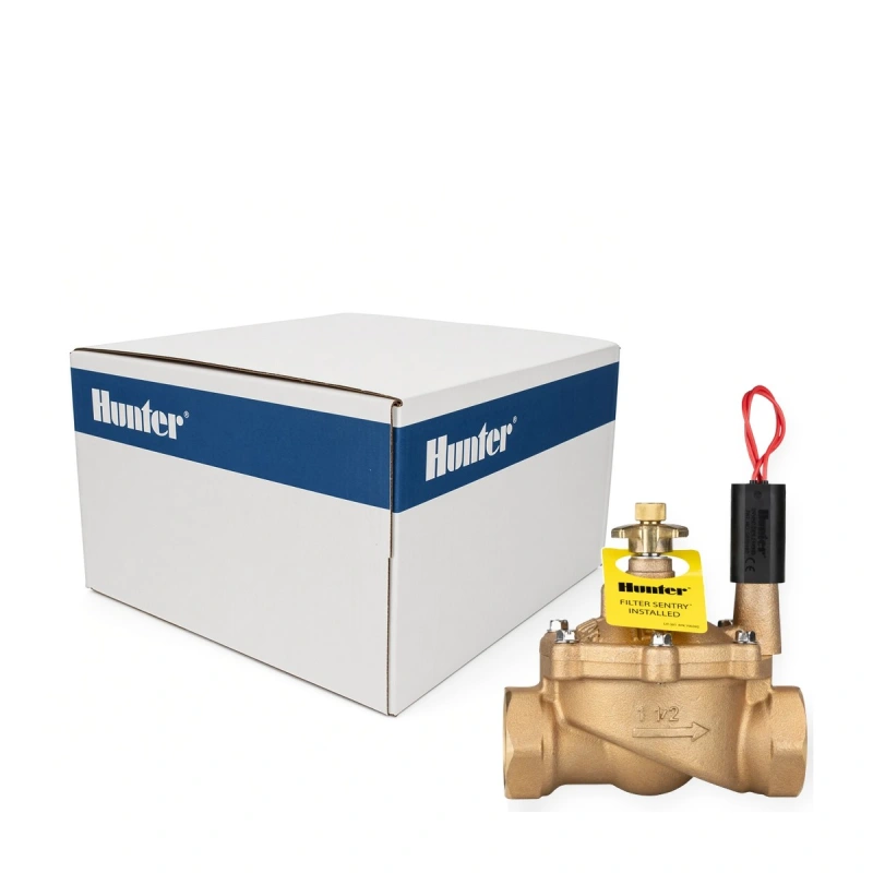 Hunter IBV-151G-FS 1-1/2 in. brass globe valve with flow control and factory Filter Sentry, Case of 2 (IBV151GFS-CASE)