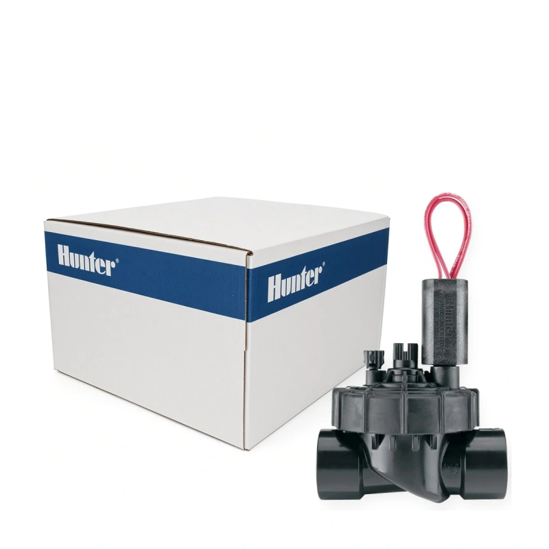 Hunter PGV-101-JT-MB 1 in. jar-top globe valve with flow control, male NPT inlet x barb outlet, Case of 20 (PGV101JTMB-CASE)